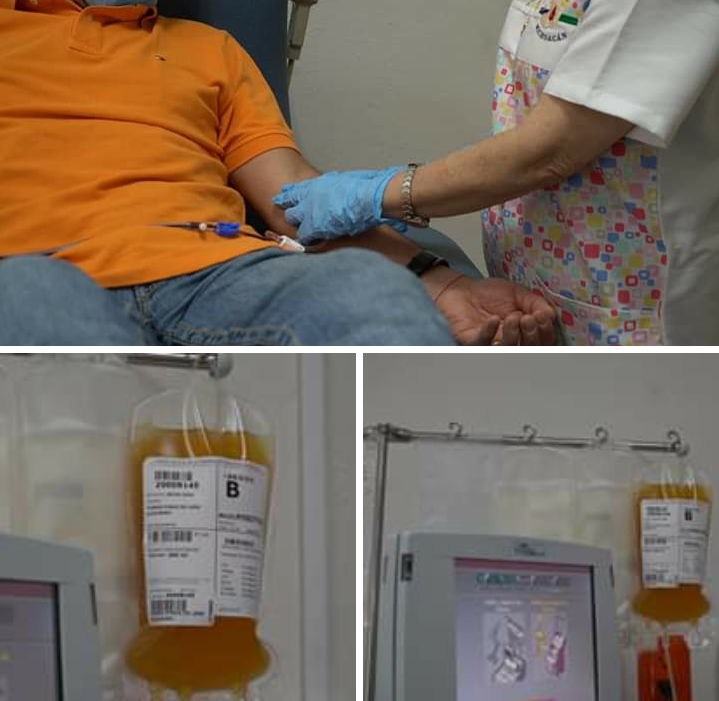 Registra Michoacán primer donación de plasma de paciente recuperado de COVID-19