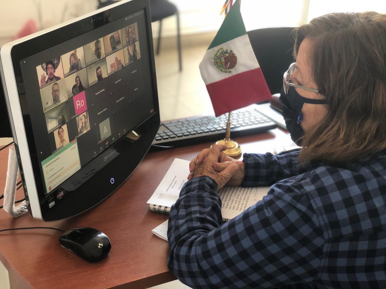 LA DIPUTADA, SANDRA LUZ VALENCIA, PRESIDE REUNION VIRTUAL, CON EL INFONAVIT.