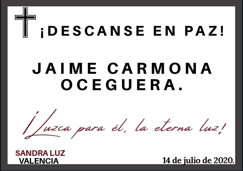 LA DIPUTADA, SANDRA LUZ VALENCIA, OFRECE SU MAS SENTIDO PÉSAME.