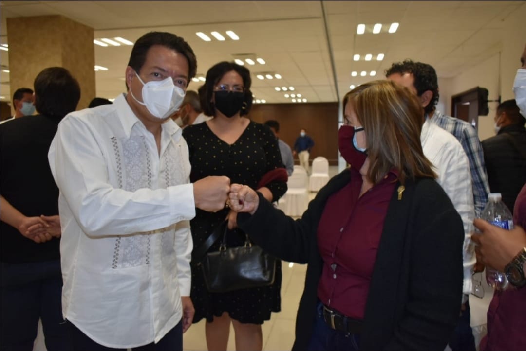 VISITA MORELIA, MARIO DELGADO, ASPIRANTE A LA DIRIGENCIA NACIONAL DE MORENA.