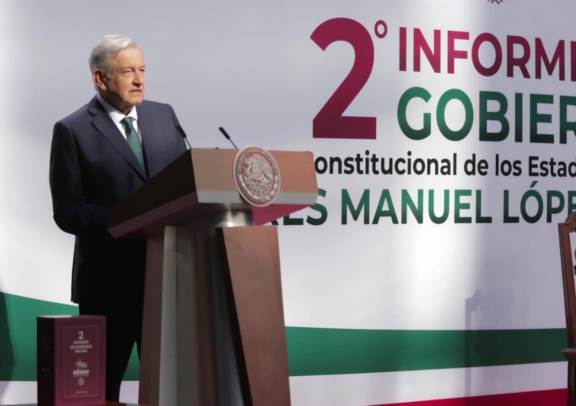Presidente de Mexico Andrés Manuel López Obrador rinde Informe de Gobierno