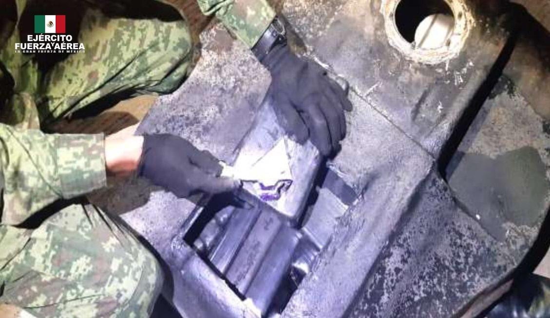 El Ejército Mexicano asegura aproximadamente 60 kilogramos de posible cocaína en el estado de Tamaulipas.