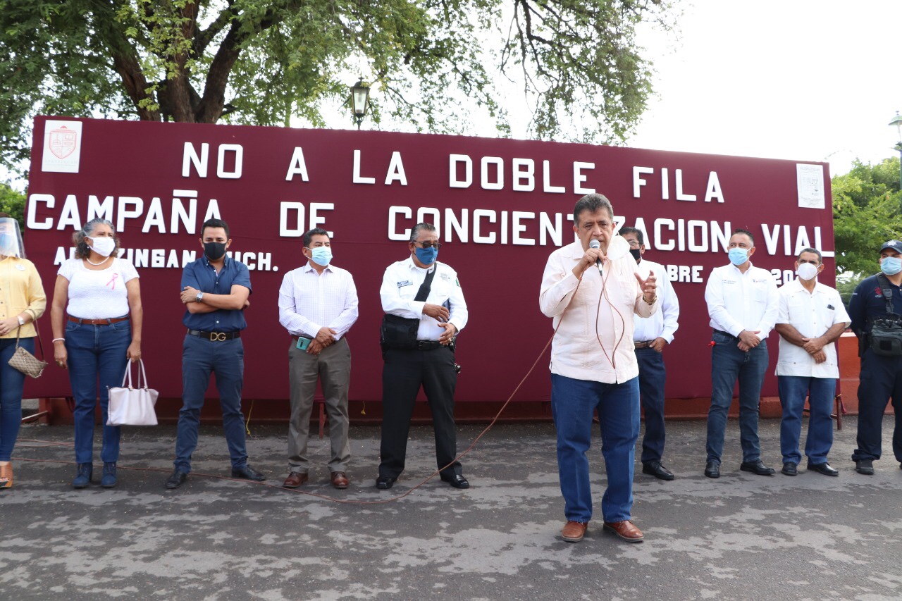 Arranca campaña vial “No a la doble fila”