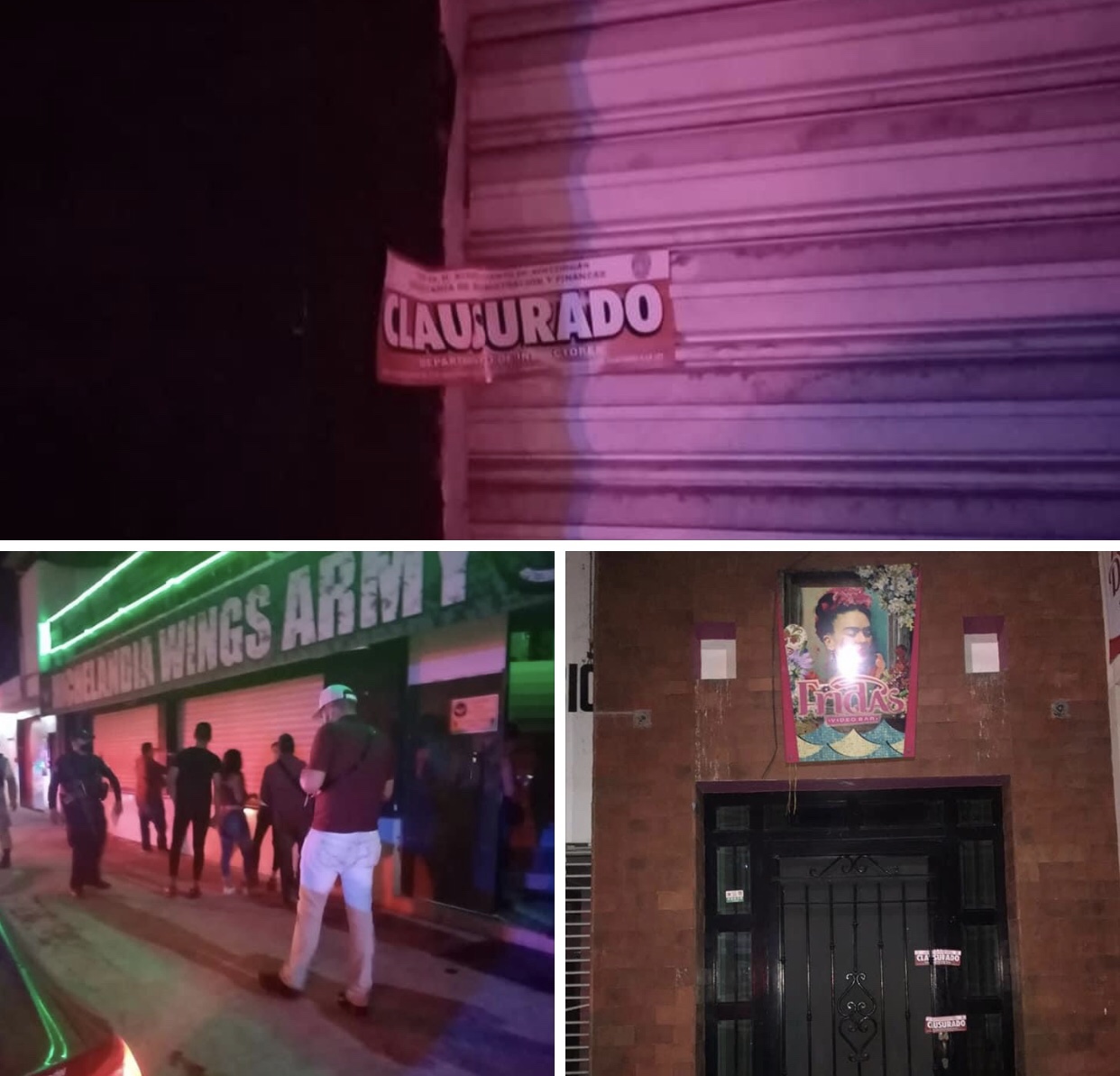 Clausuran de establecimientos de giro rojo en Apatzingán, por no acatar las disposiciones para la prevención del COVID-19.