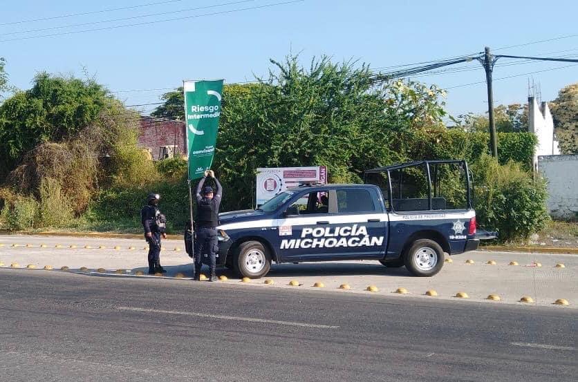 Exhorta SSP respetar medidas sanitarias para prevenir COVID-19 en Apatzingán