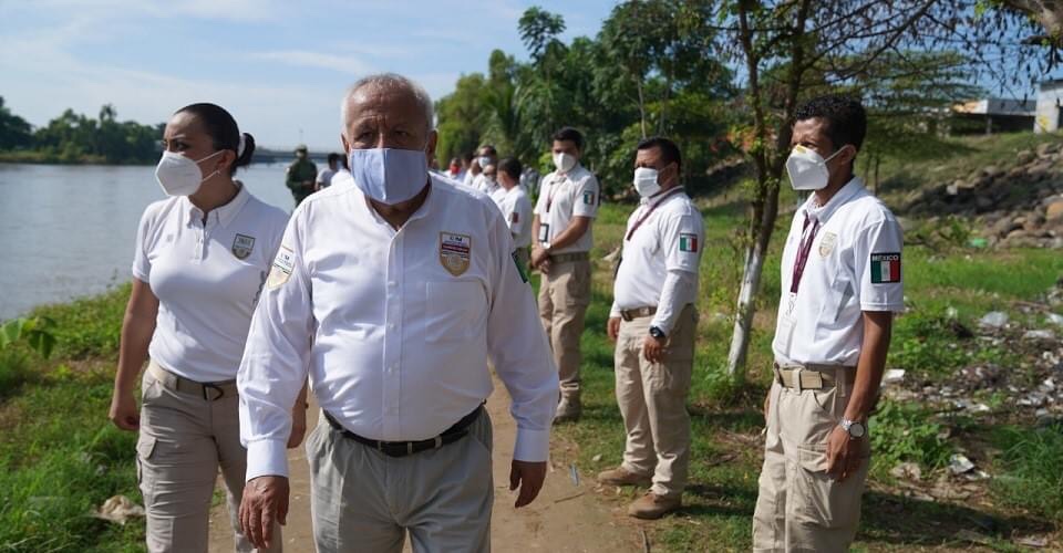 Gobierno despliega operativo en la frontera sur ante la llegada de caravana de migrantes.