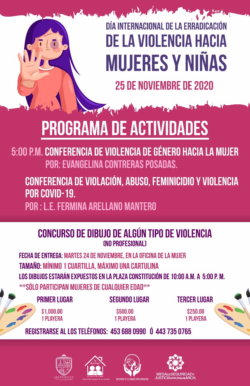 IMMA prepara concurso de dibujo para conmemorar Día Internacional de la Erradicación de la Violencia hacia la Mujer