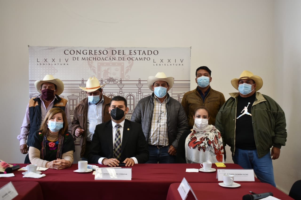 LA DIPUTADA, SANDRA LUZ VALENCIA, PARTICIPA EN REUNIÓN CON AUTORIDADES DE OCAMPO, SENGUIO Y ANGANGUEO.