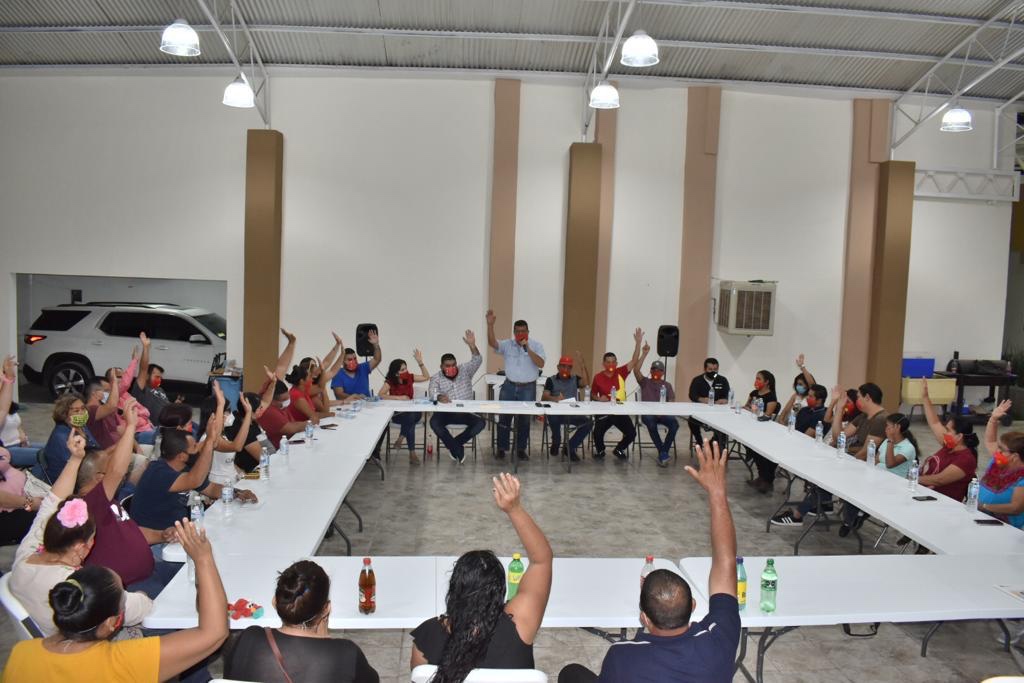 En Apatzingán, la Comisión Ejecutiva Municipal del PT aprueba propuesta Única, para que Reginaldo Sandoval Flores sea el candidato a la Gubernatura del Estado