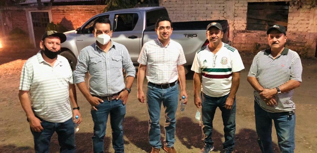 Pepe Mata recorre la zona norte de Apatzingan