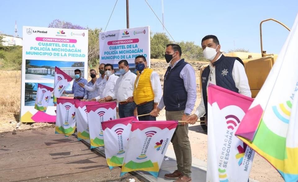 Arranca Gobernador construcción de cuarteles de Policía Michoacán en Zamora y La Piedad