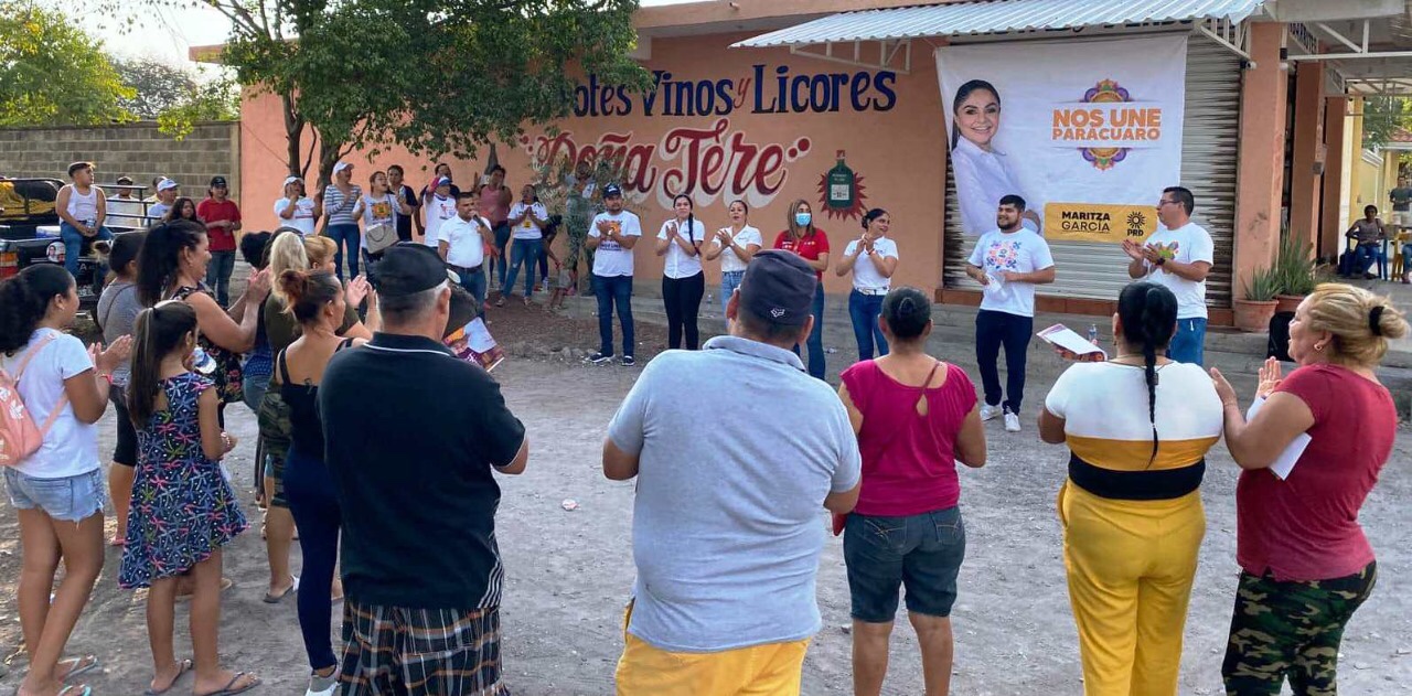 Intensa actividad rumbo a la victoria, la candidata del Equipo por Parácuaro a la cabeza de la contienda electoral
