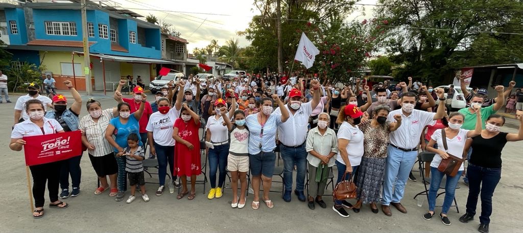 Con el voto de los ciudadanos este 6 de junio triunfará Toño Cruz y se le dará continuidad a la trasformación.