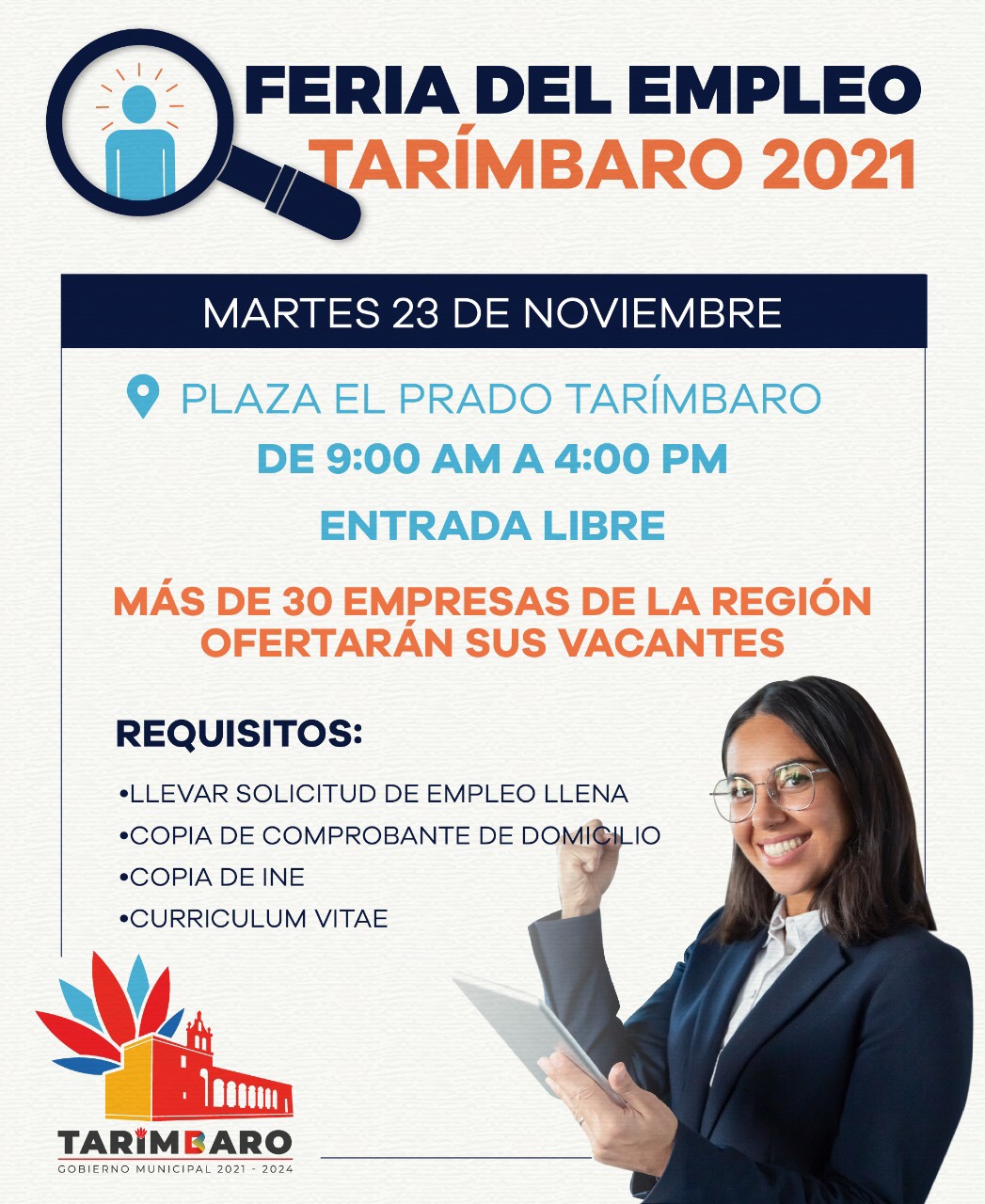 Prepara Tarímbaro Feria del Empleo