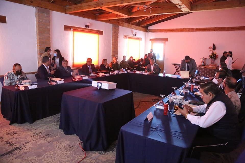 Realizan encuentro interestatal de seguridad para blindar los límites entre Michoacán y EdoMex