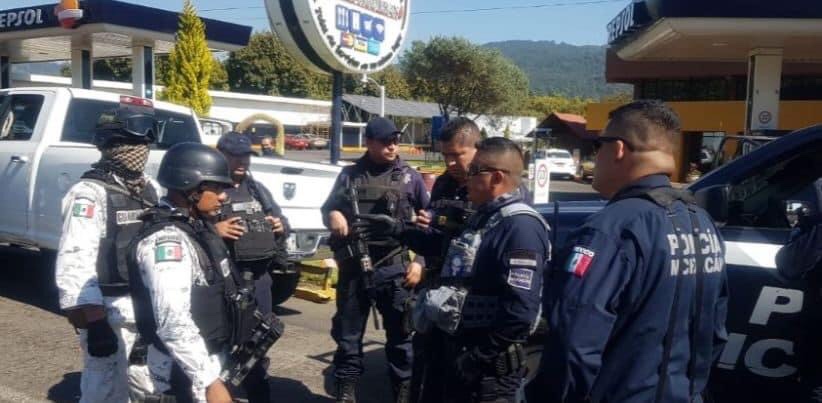 SSP y GN refuerzan operativo interinstitucional para inhibir el robo de vehículos, en Uruapan