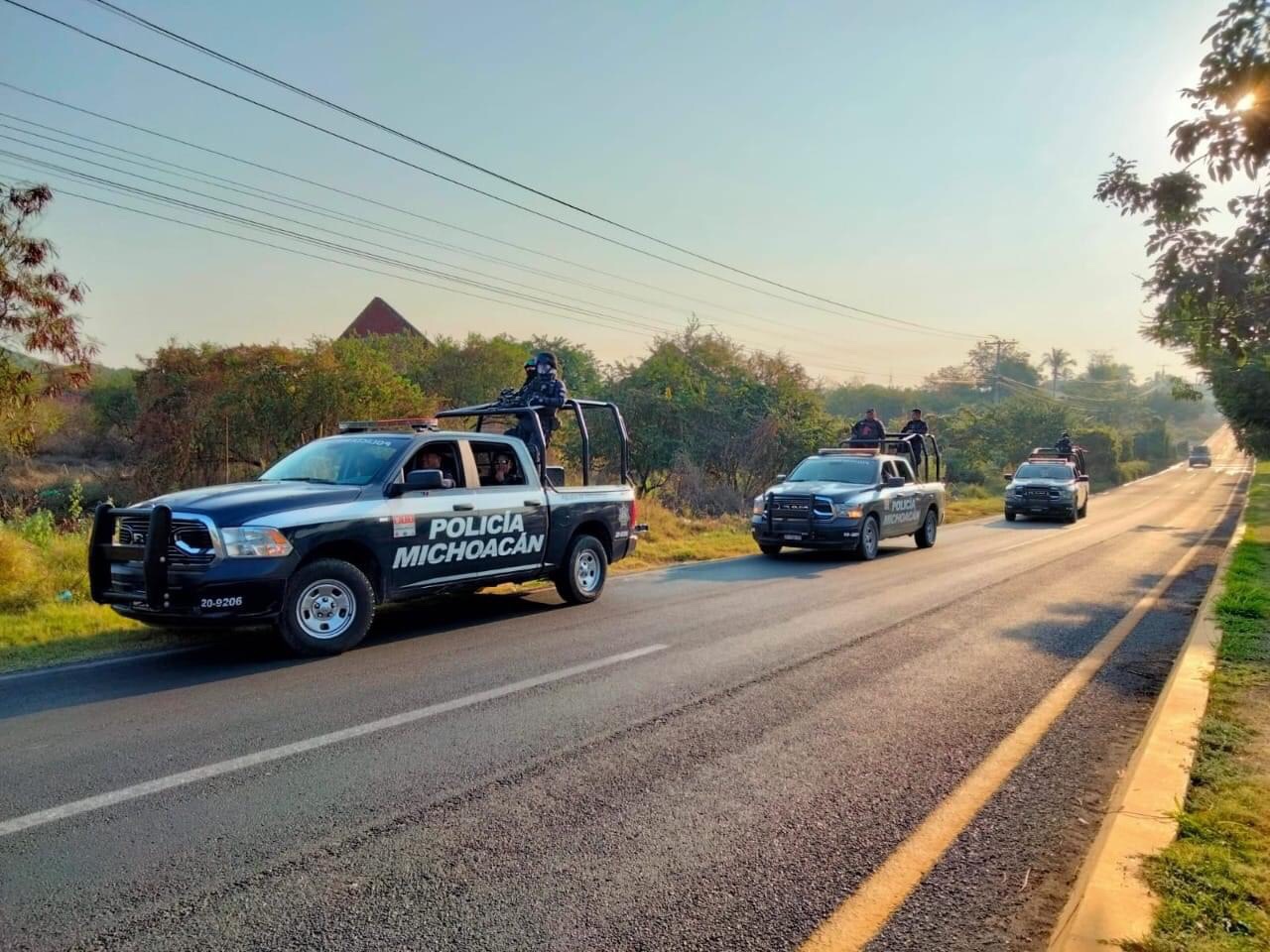 Refuerza SSP trabajos de seguridad en Apatzingán, Buenavista y Tepalcatepec