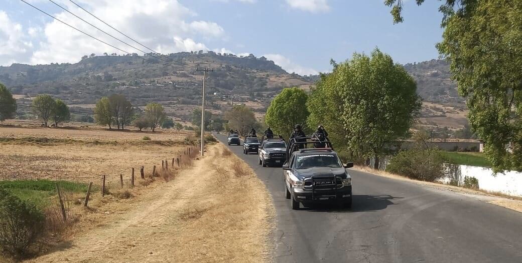 Continúan las labores de reconocimiento para mantener la paz en Coatepec y Tlalpujahua