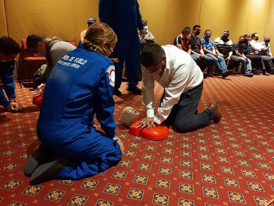 Servicios Aéreos de la SSP se capacita en Reanimación Cardiopulmonar