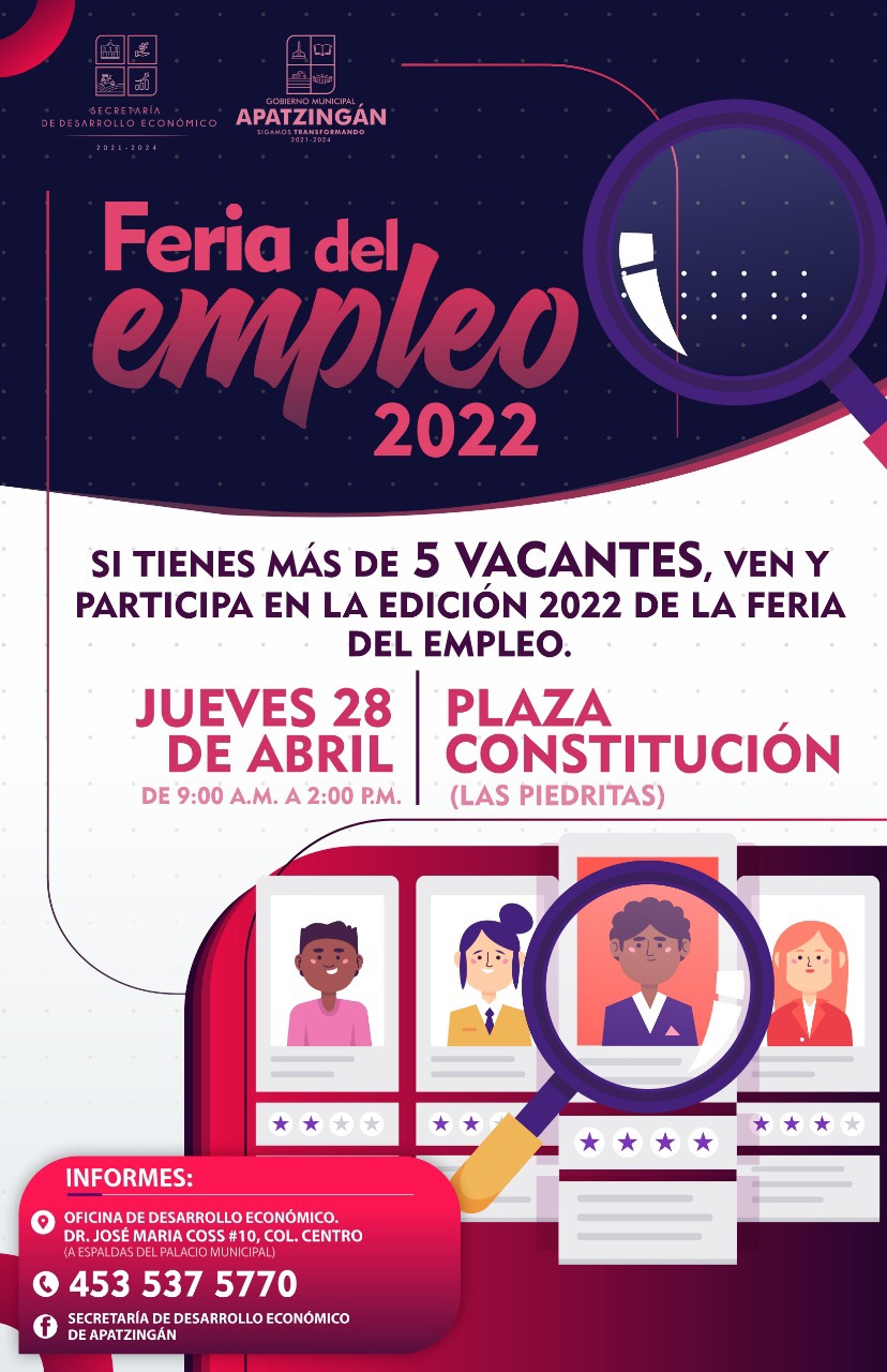 Invitan a empresas a participar en la Feria del Empleo