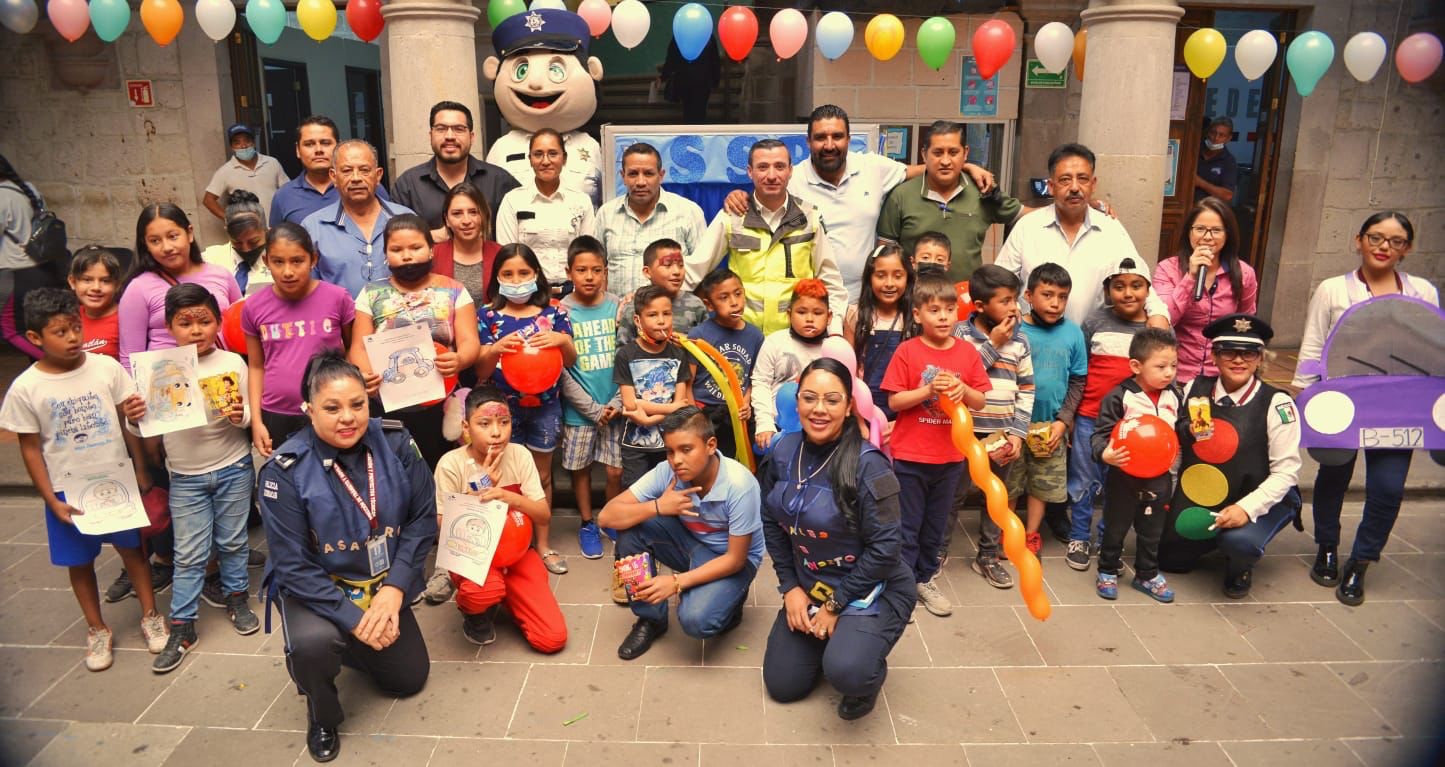 Capacita Gobierno de Tarímbaro a niñas y niños en educación vial