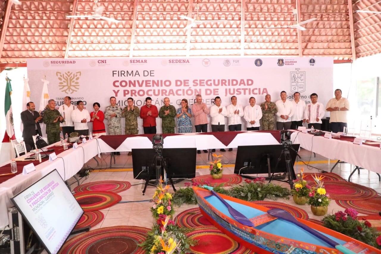 Participa FGE en “Firma de Convenio de Seguridad y Procuración de Justicia entre Michoacán y Guerrero”