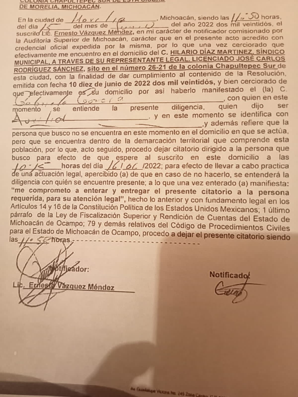 ASM multa y pide devolución de más de 6 millones a Víctor Baez Ceja ex presidente de Pátzcuaro