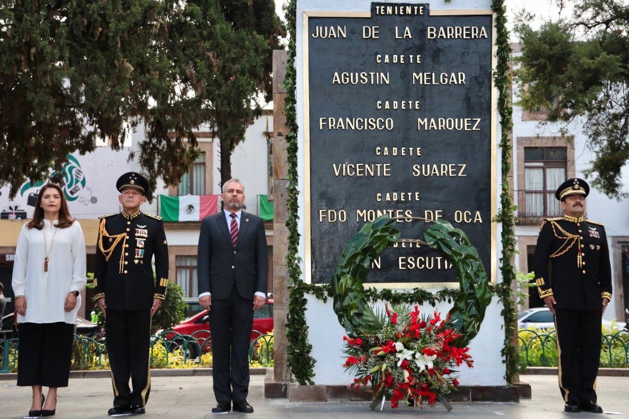 Encabeza Bedolla aniversario de la Gesta Heroica de los Niños Héroes