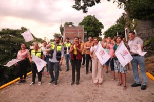 Fanny Arreola transforma la colonia Satélite con nueva infraestructura vial.