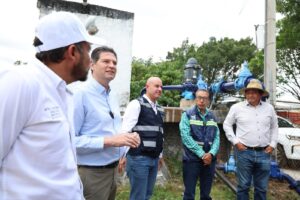 Alfonso Martínez supervisa obras del Acuaférico; beneficiarán al 80% de las y los morelianos