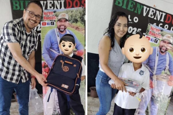 Entregan mochilas y útiles escolares a niños de Apatzingán