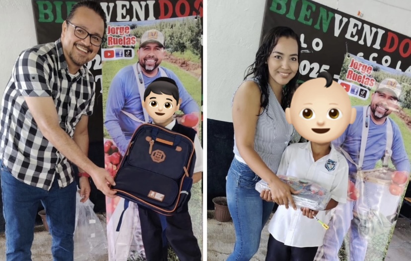 Entregan mochilas y útiles escolares a niños de Apatzingán